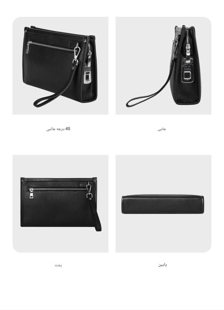 clutch bag	کیف کلاچ چرم طبیعی	FL-V313-A